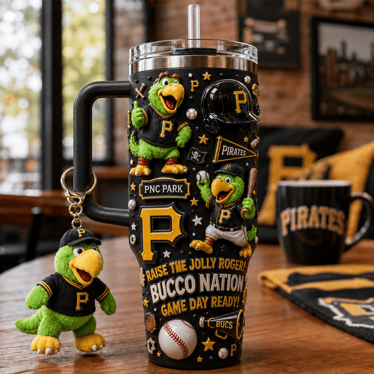 PITTS 40oz Tumbler With Handle DNBN