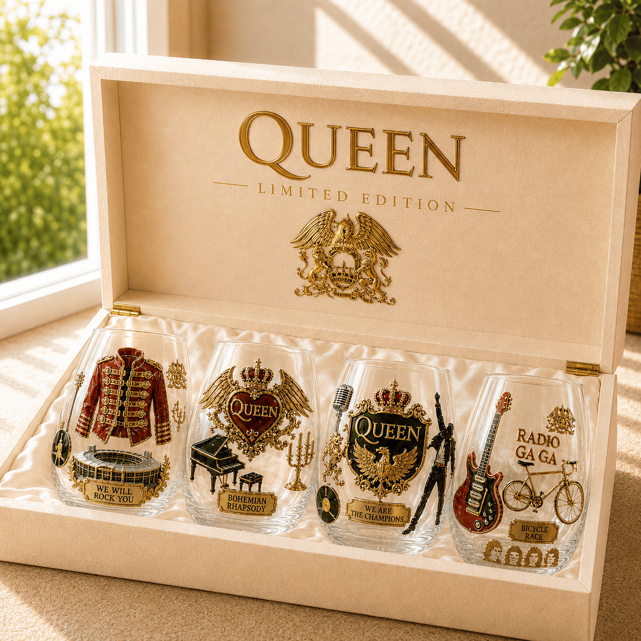 Premium QNN Wine Glass Cup TMH
