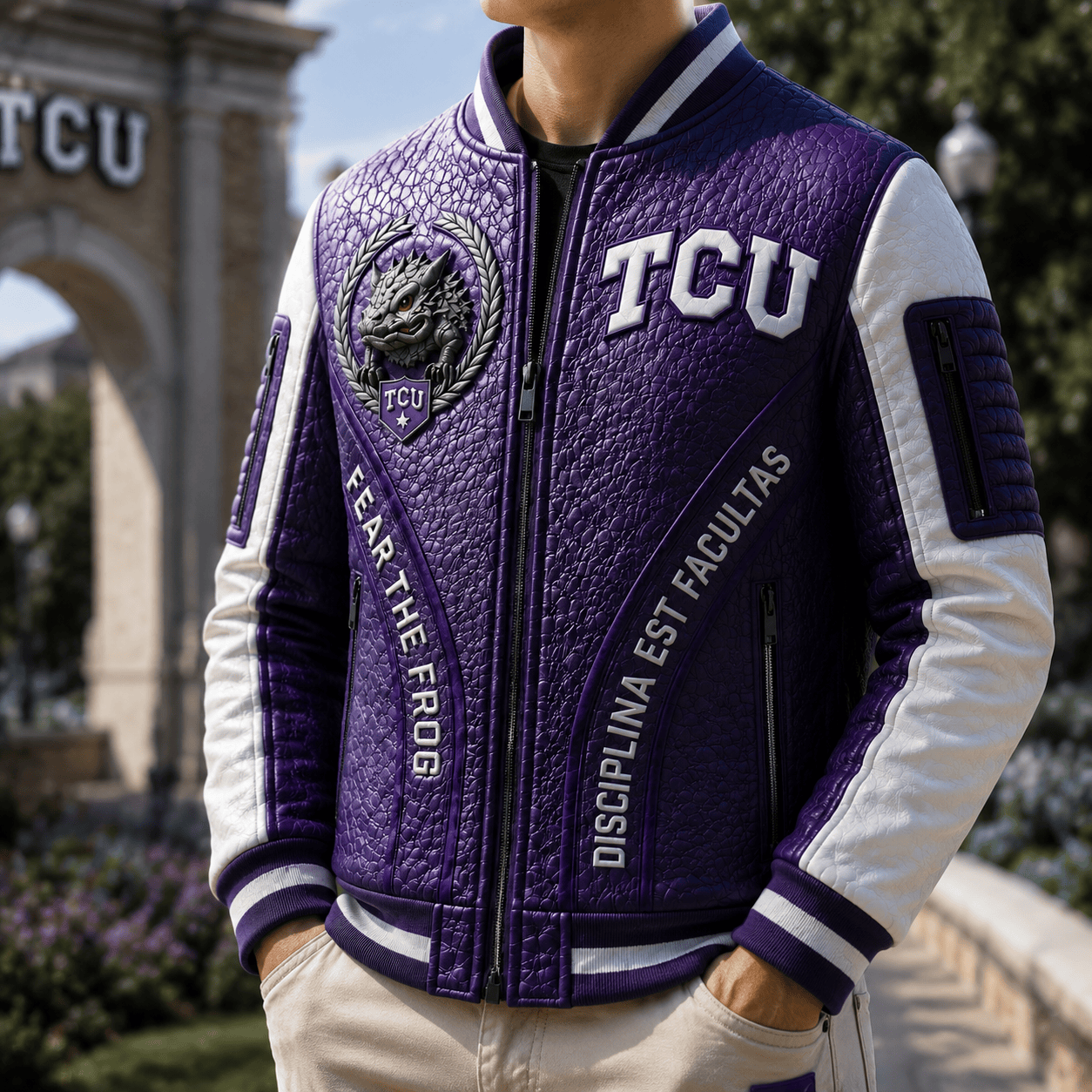 Premium TCU Leather Zipper Jacket TTMH