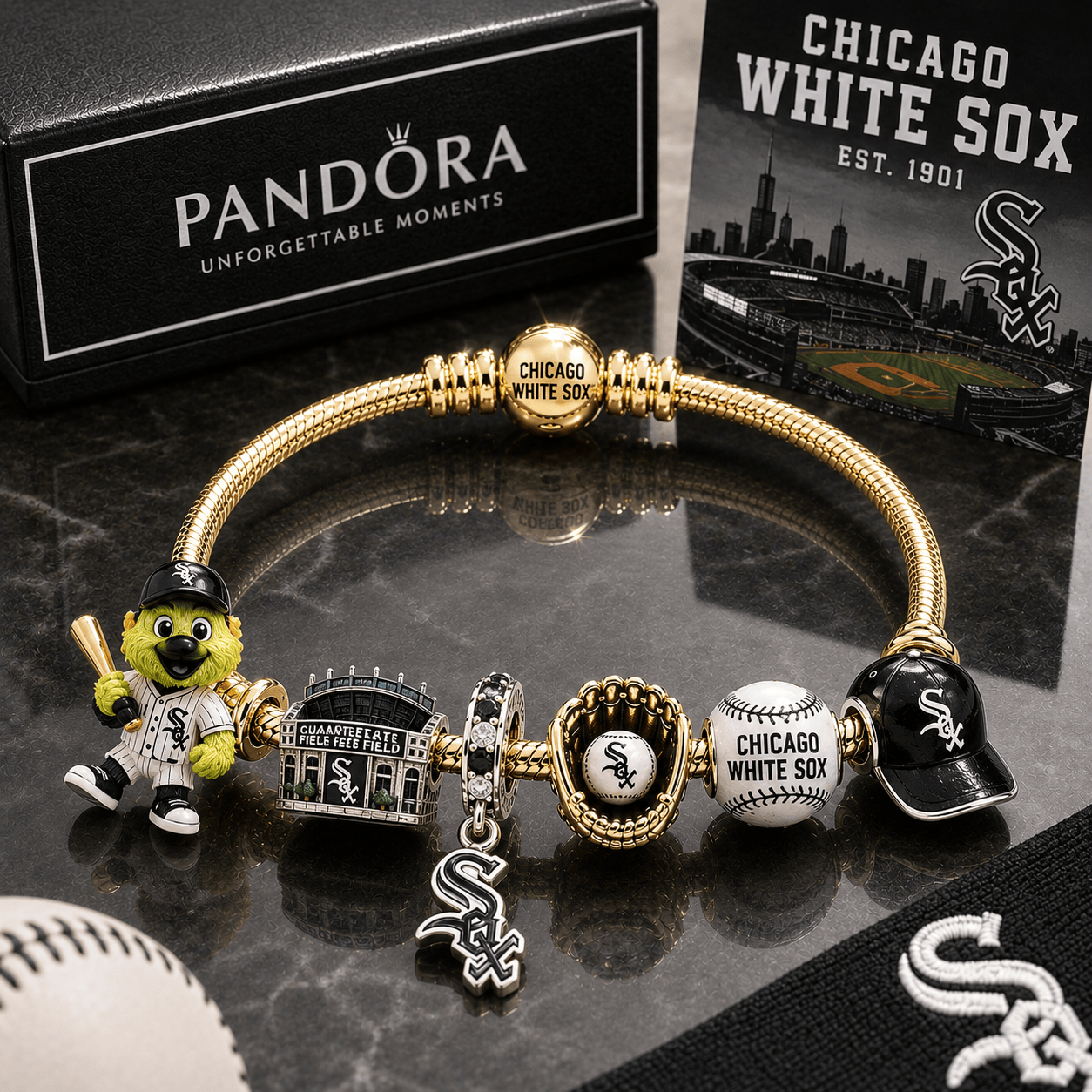 CWS Gold Charm Bracelet Set BMD